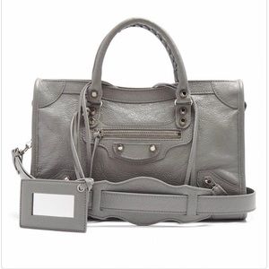 Light Grey Balenciaga City Small Bag